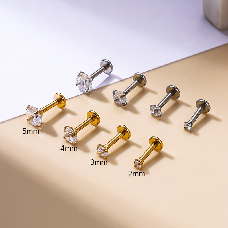 3mm Diamante | Stainless Steel Flat Back Stud