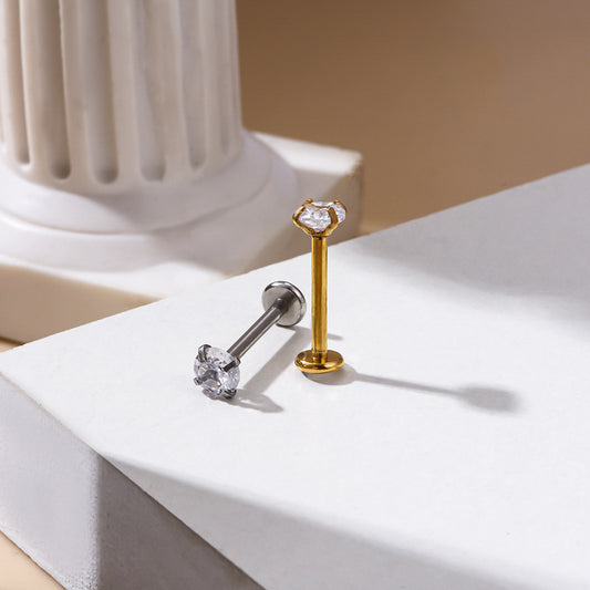 4mm Diamante | Stainless Steel Flat Back Stud