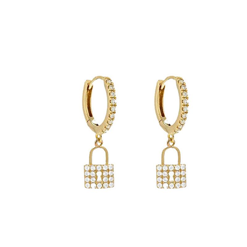 Lock Shimmer Hoops