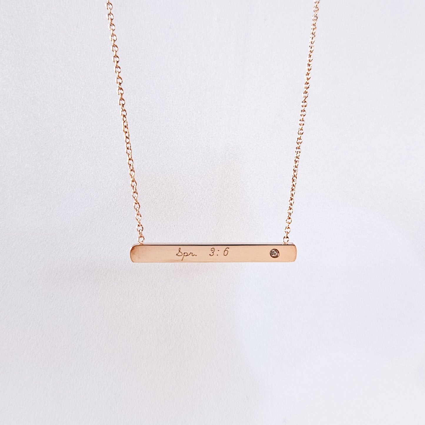 Mantra Engraved Necklace