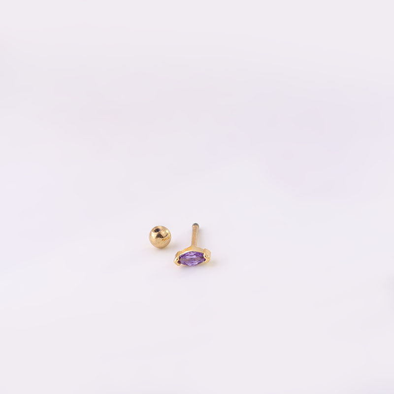 Colour Marquise | Screw Ball Stud (1pc single)