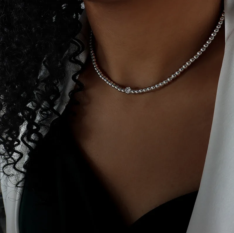 Modern Tennis Necklace