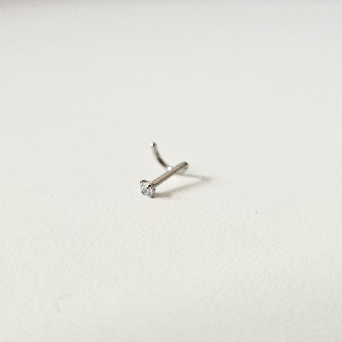 2mm Diamante | S Curved Nose Stud (1pc single)