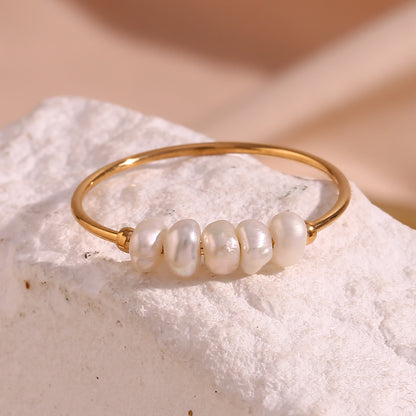 Pearl Skinny Ring