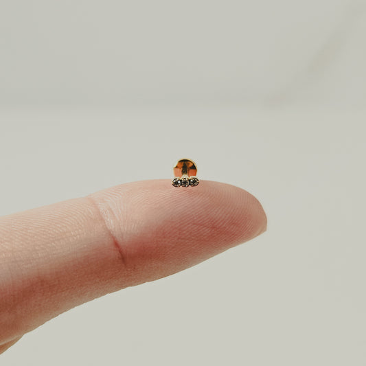 Pixel | G23 Titanium Flat Back Stud