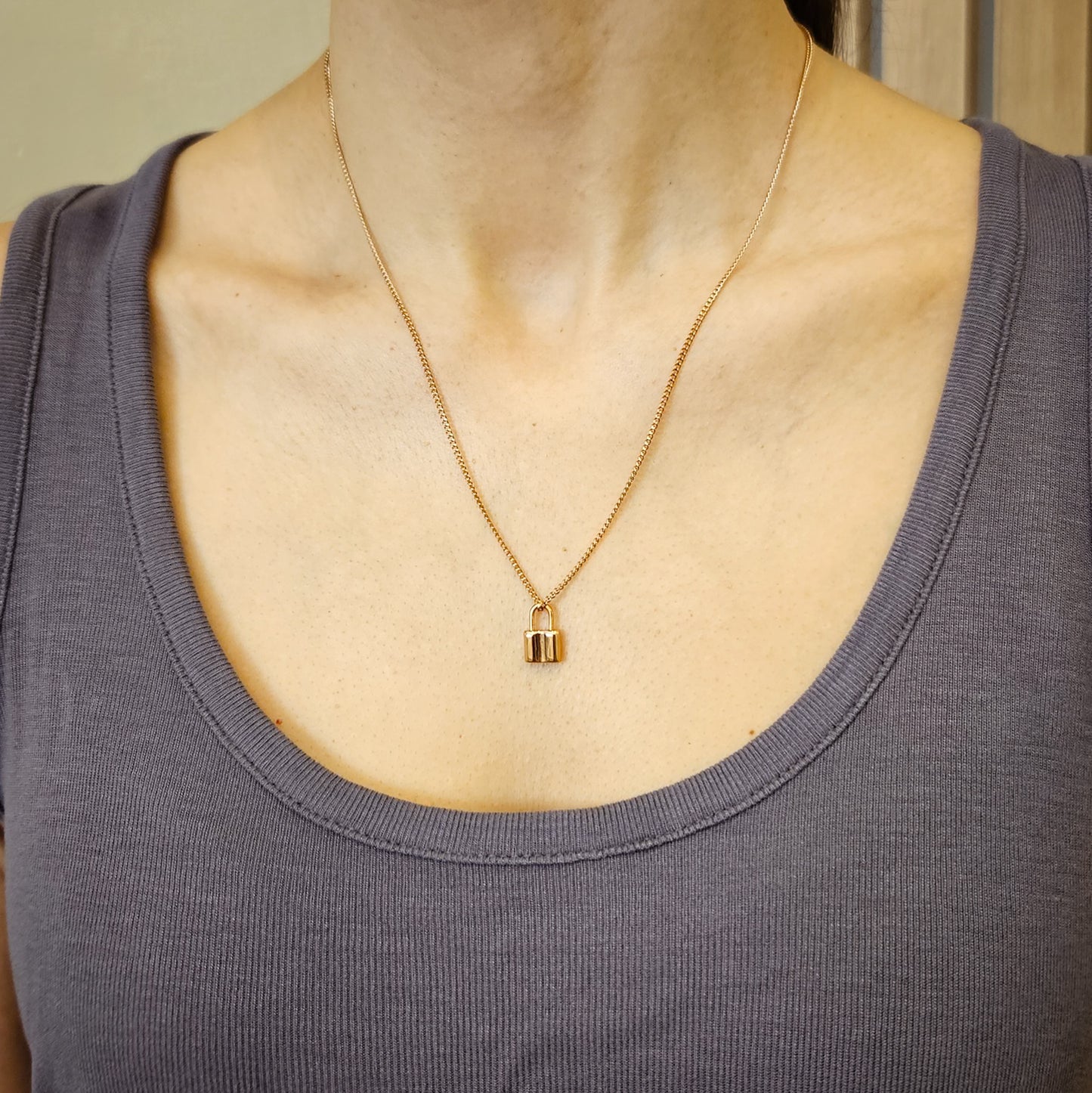Rose Gold Lock Necklace