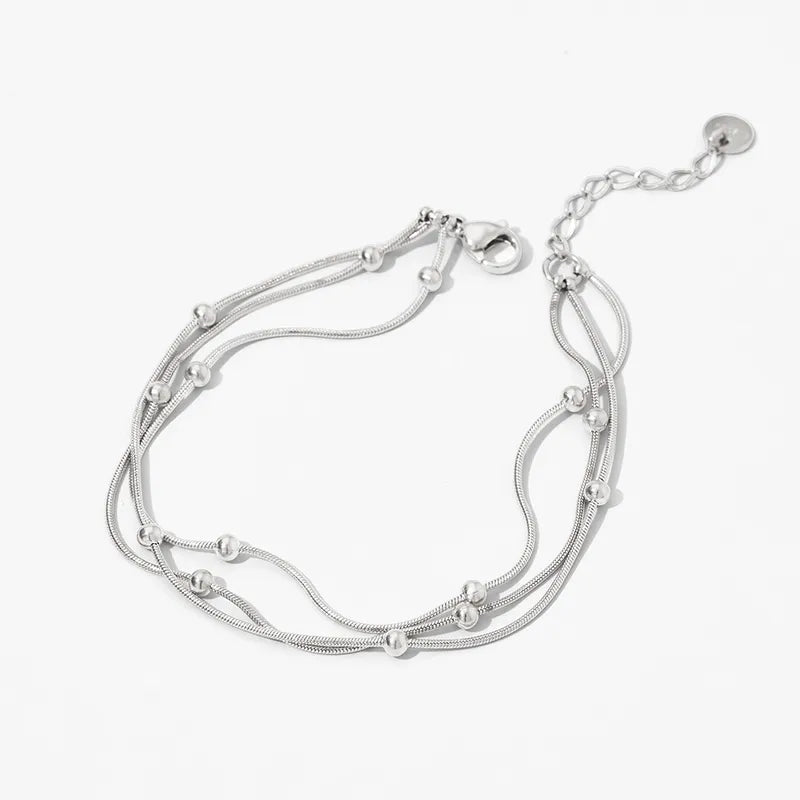 Snake and Ball Multistrand Bracelet