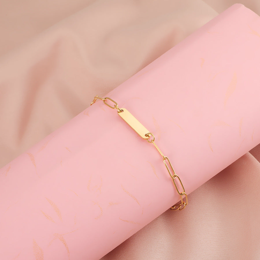 Tag Engraved Bracelet