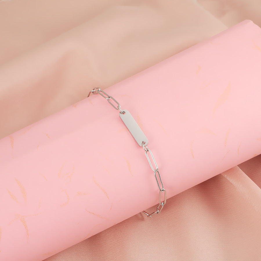 Tag Engraved Bracelet