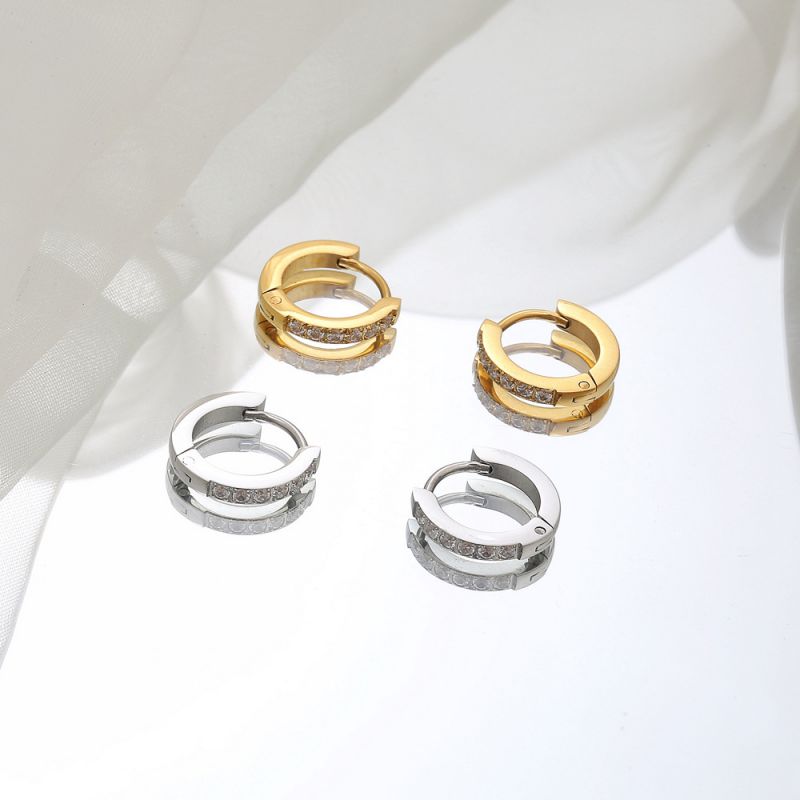 Titanium Gem Huggies
