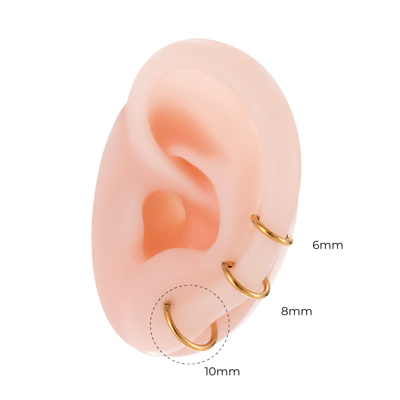 10mm Straight Bar | G23 Titanium Clicker Ring