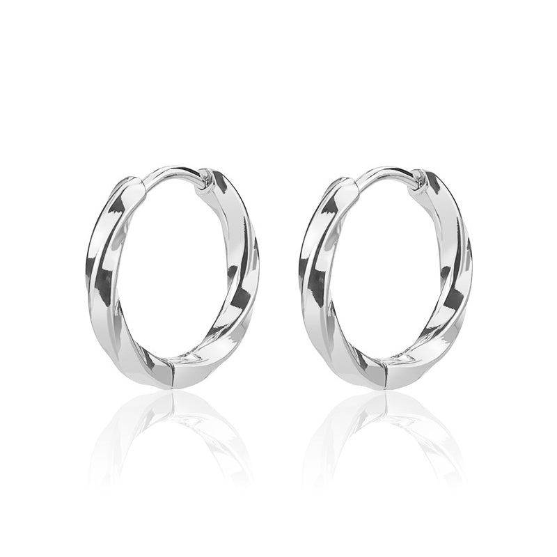 Silver Twisted Huggies