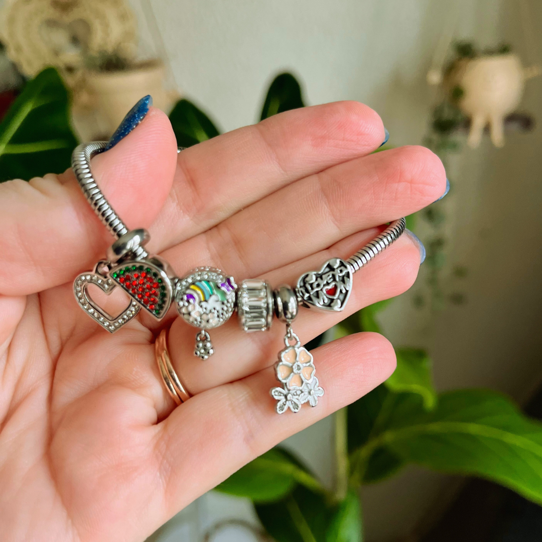 Baguette Bead Bracelet Charm