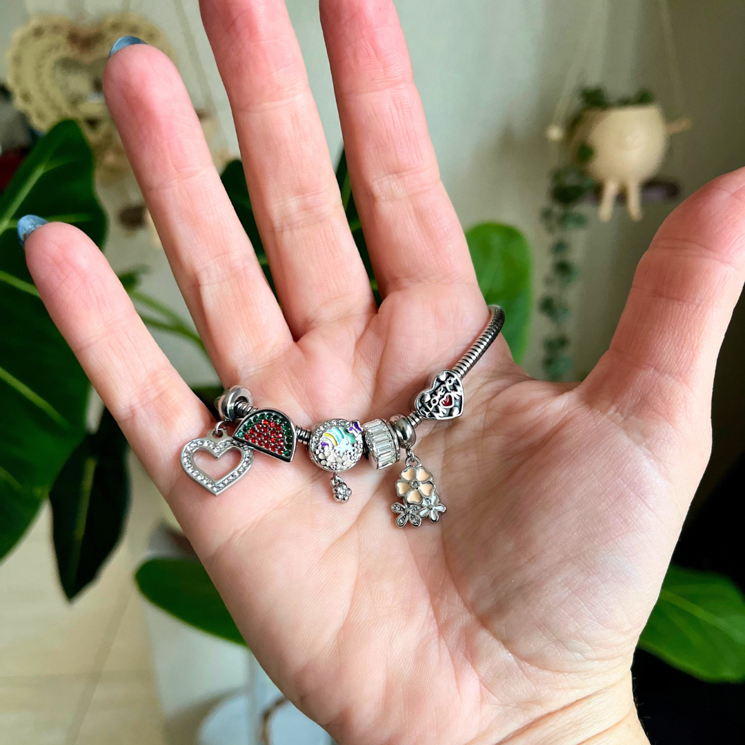Heart Pendant Bracelet Charm