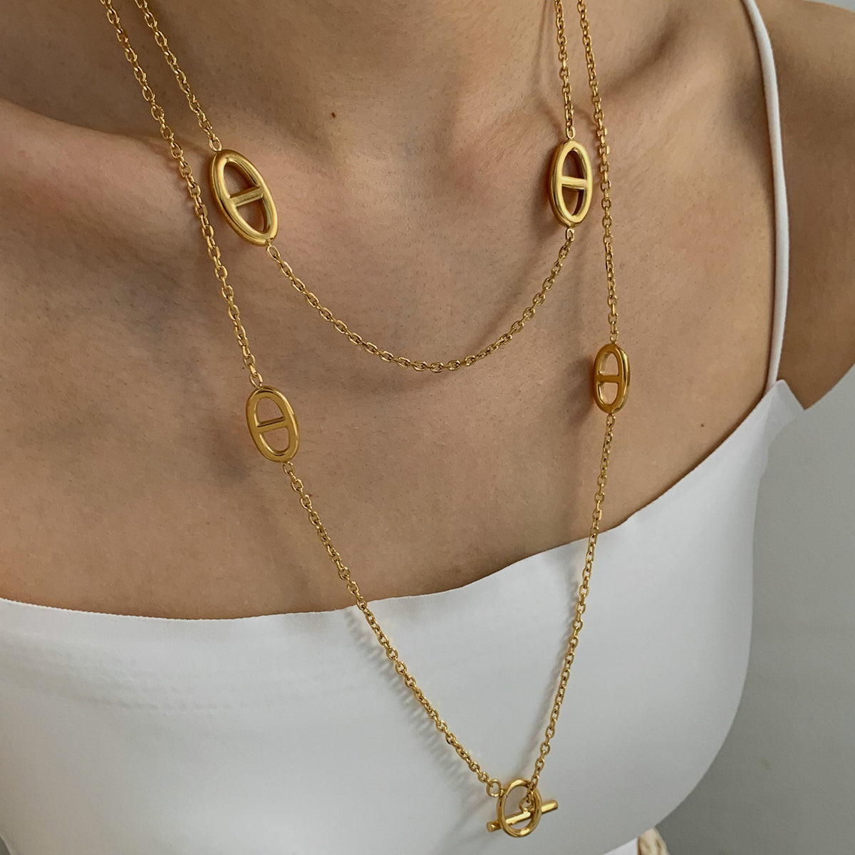 Mariner Link Long Necklace