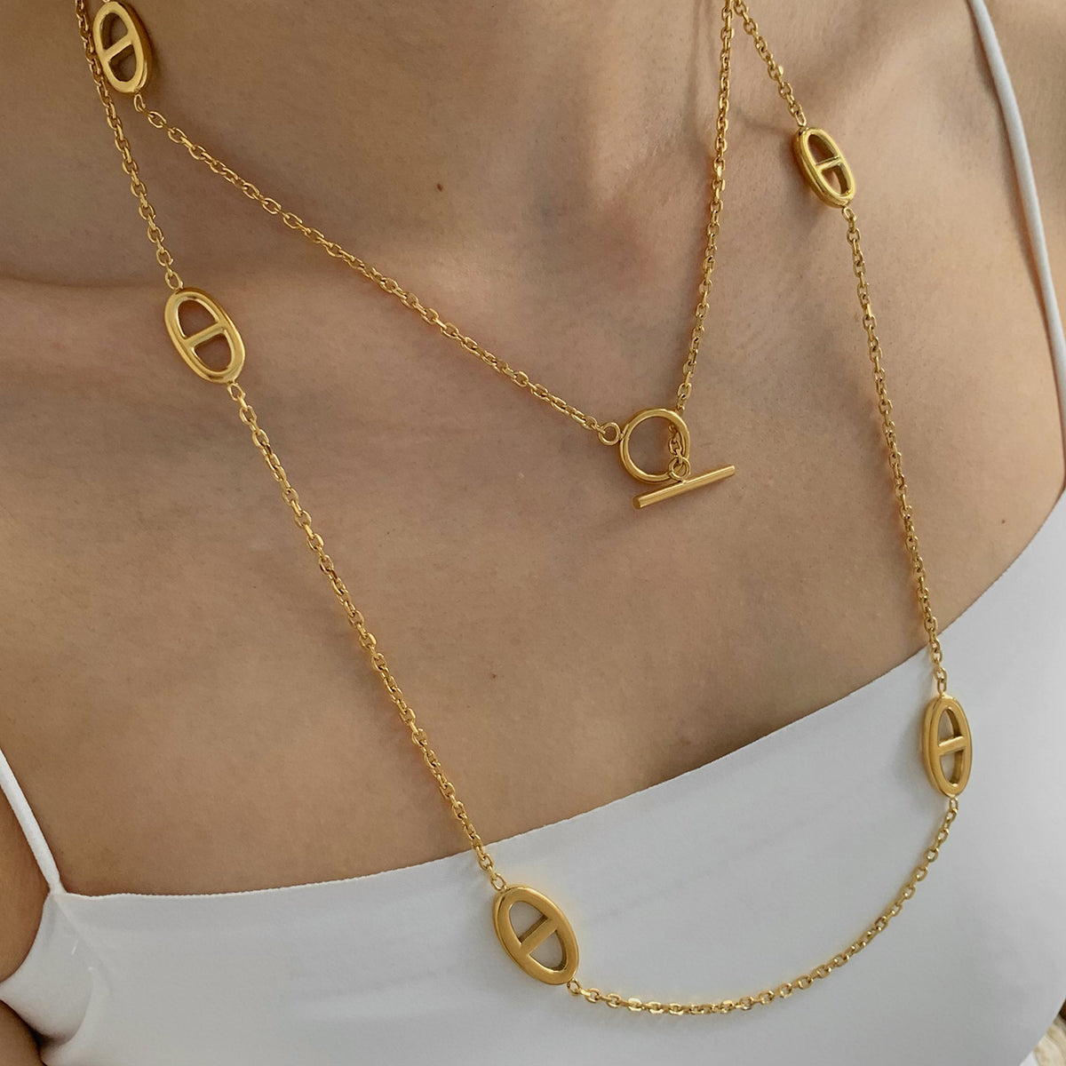 Mariner Link Long Necklace