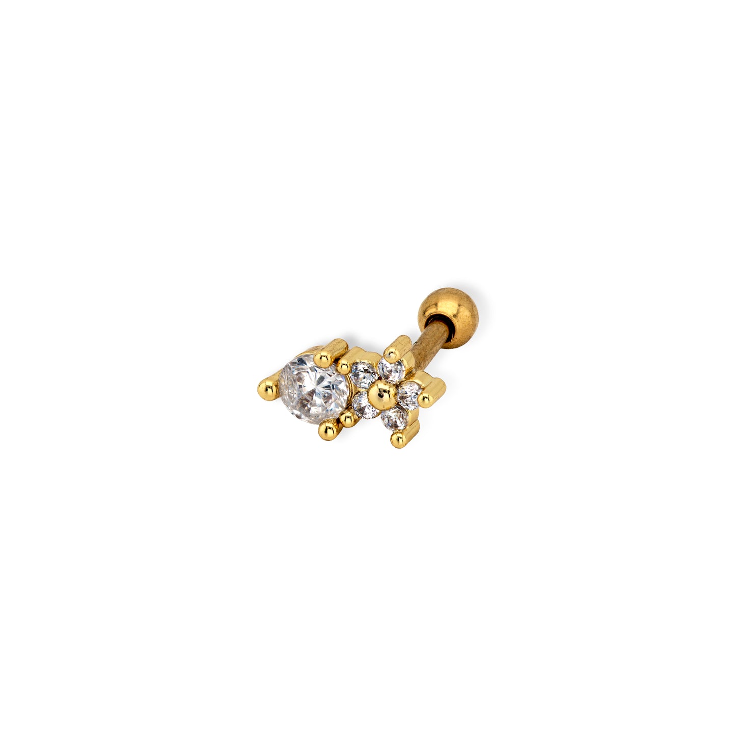 Neve Gold | Stainless Steel Screw Ball Stud