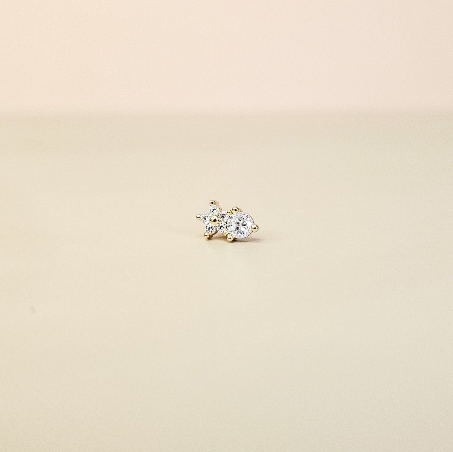 Neve Gold | Stainless Steel Screw Ball Stud