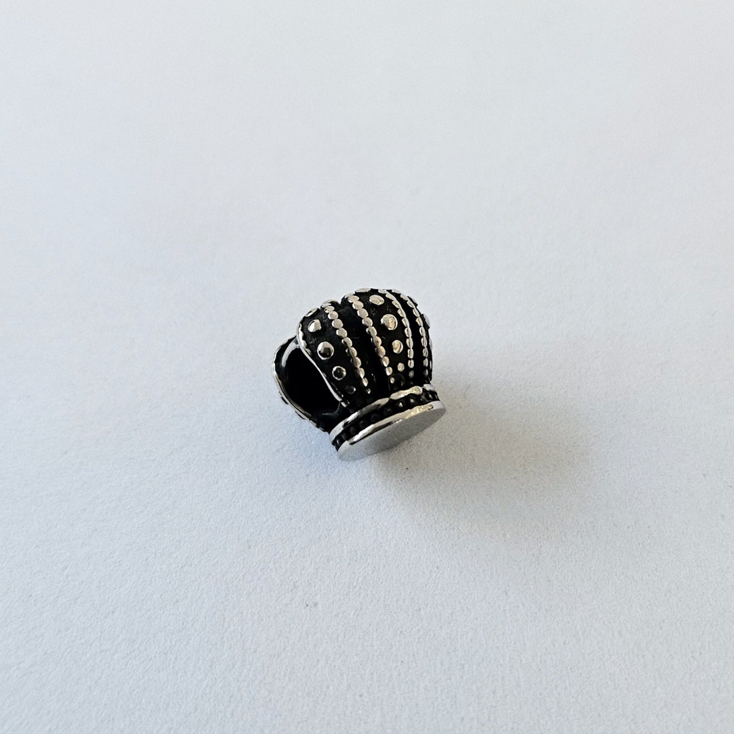 Plain Crown Bead Bracelet Charm