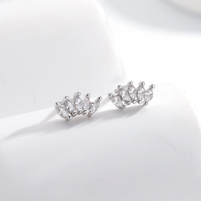 Quinary Studs in Sterling Silver
