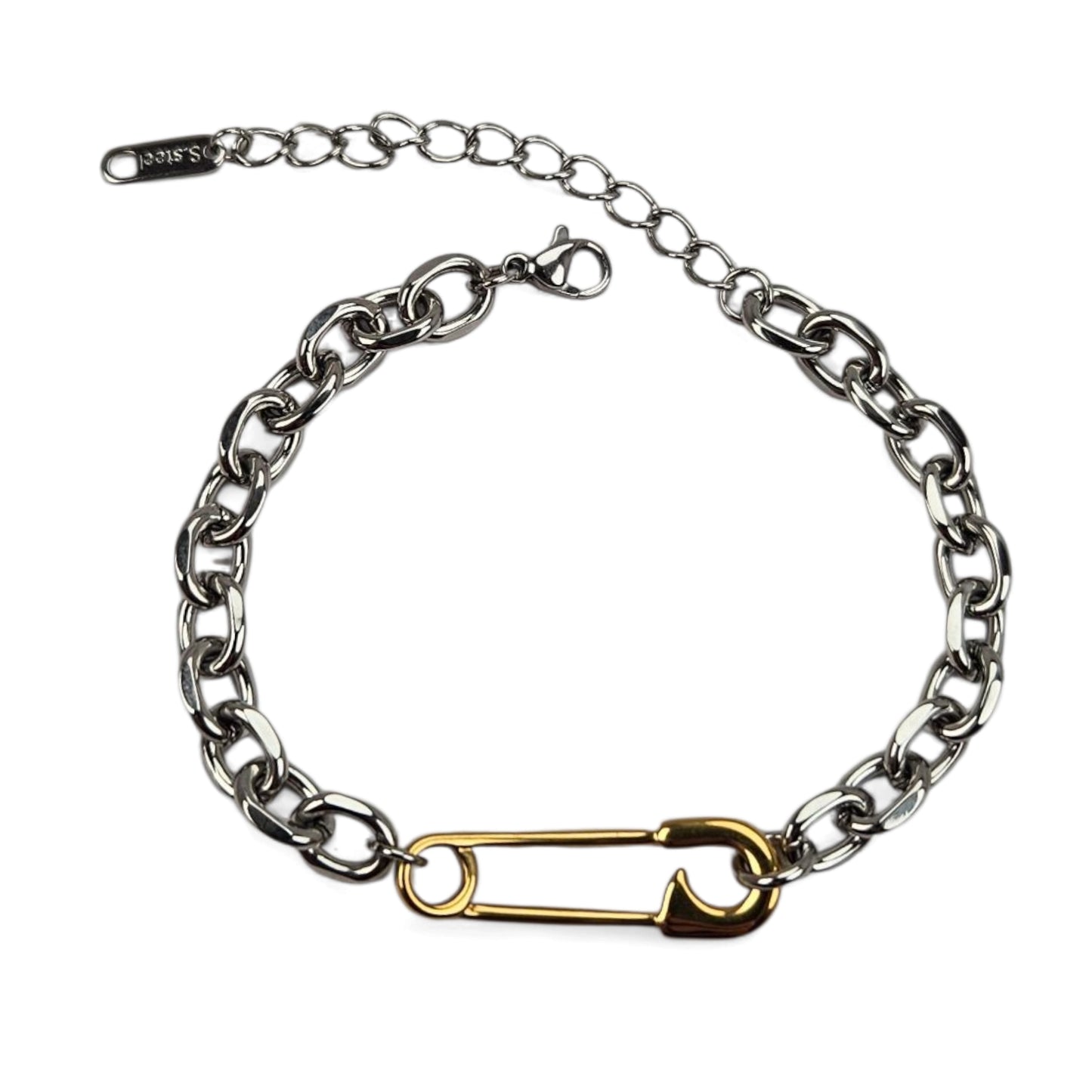 Customisable Safety Pin Bracelet
