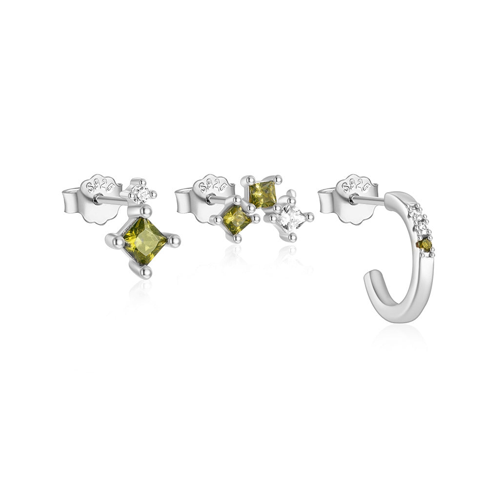Sage Sterling Silver Earring Set