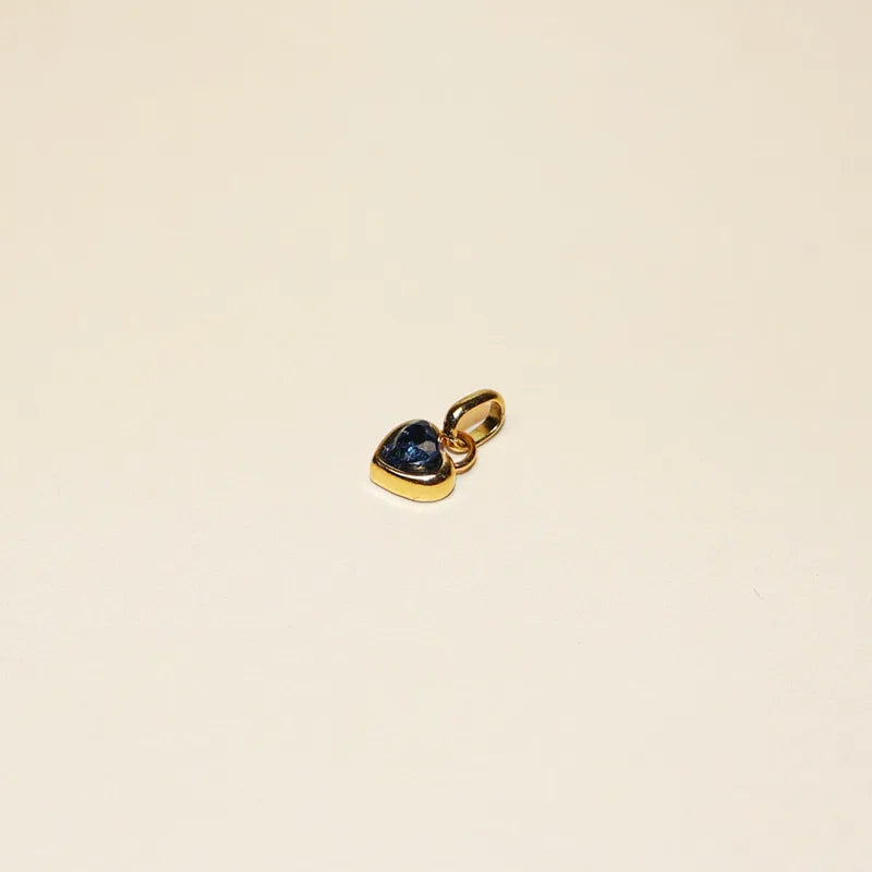 Birthstone Heart Charms