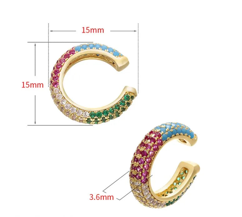 Rainbow Shimmer Cuff (1pc single)