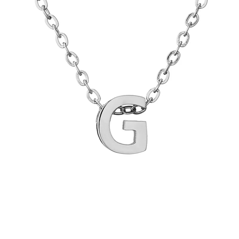Silver Letter Necklace
