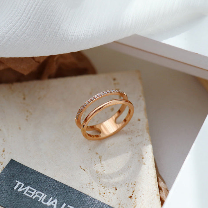 Split Micropavé Ring