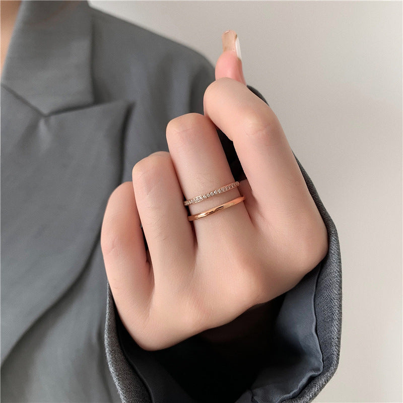 Split Micropavé Ring
