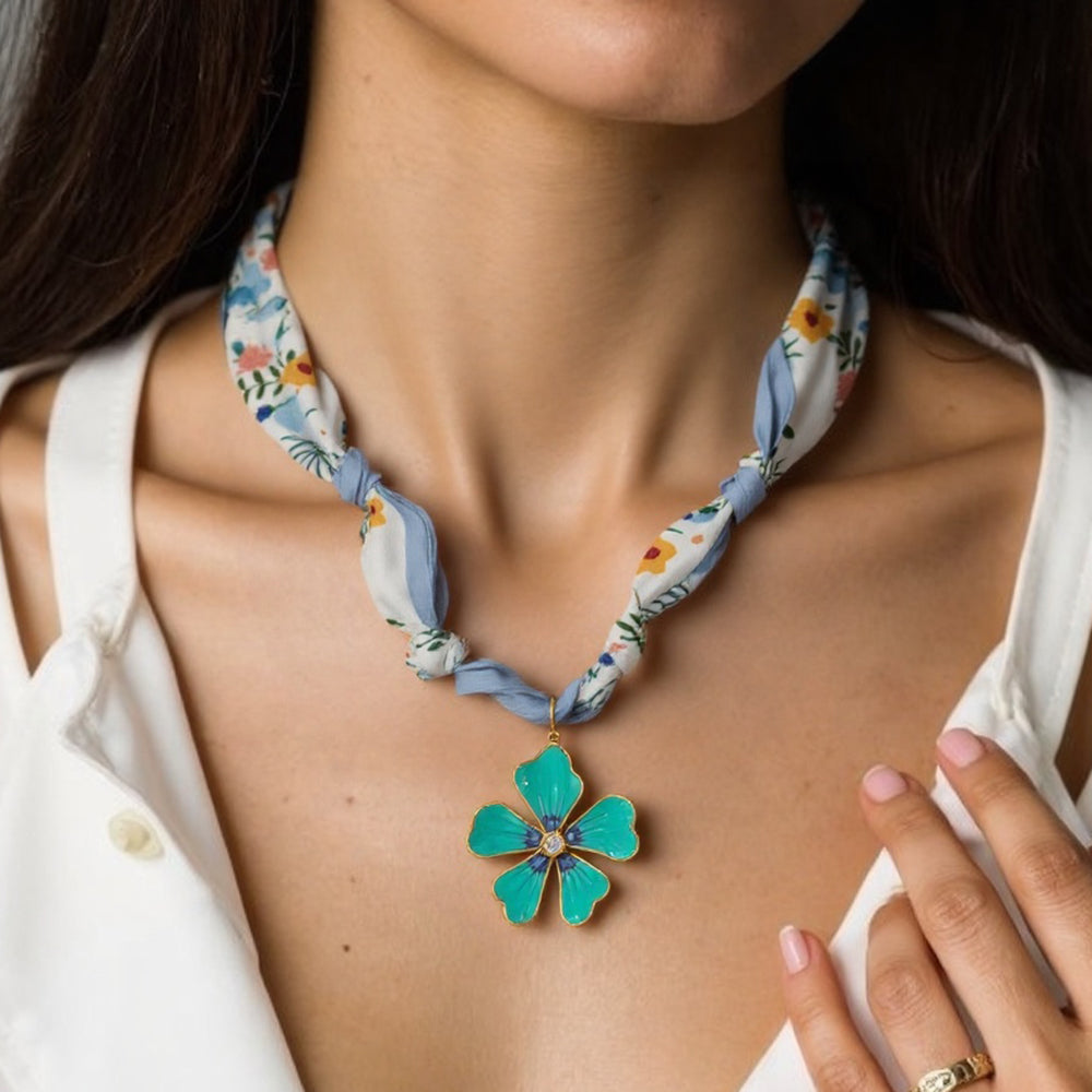 Spring Silk Necklace