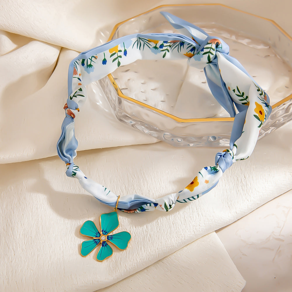 Spring Silk Necklace