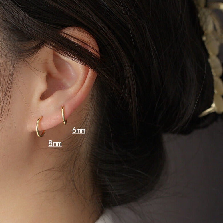 8mm | Sterling Silver Seamless Clicker Ring