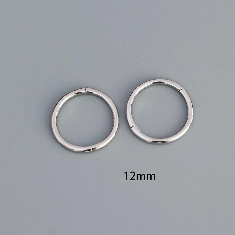 Round Seamless Segment Ring (12mm) in Sterling Silver
