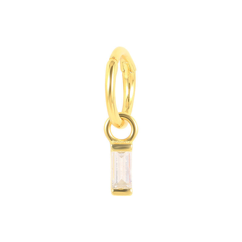 Sterling Silver 1.2mm Micro Clicker Ring + Charm Combo