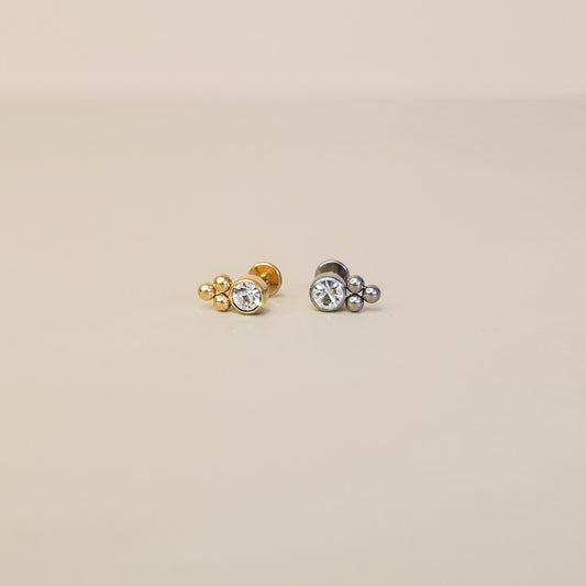Beaula | G23 Titanium Flat Back Stud