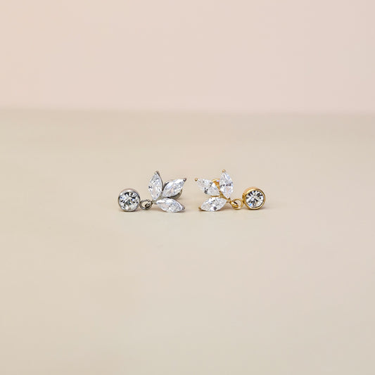 Iris | G23 Titanium Flat Back Stud