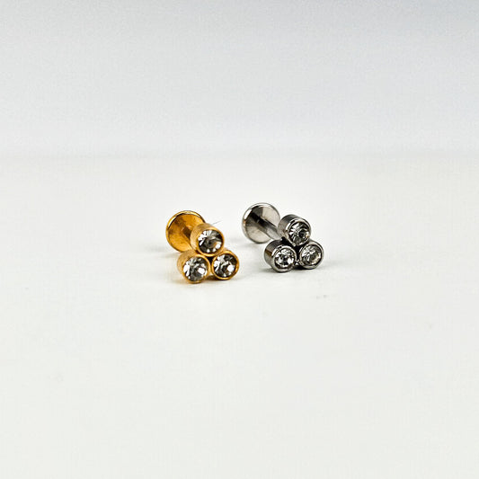 Trinity | Stainless Steel Flat Back Stud