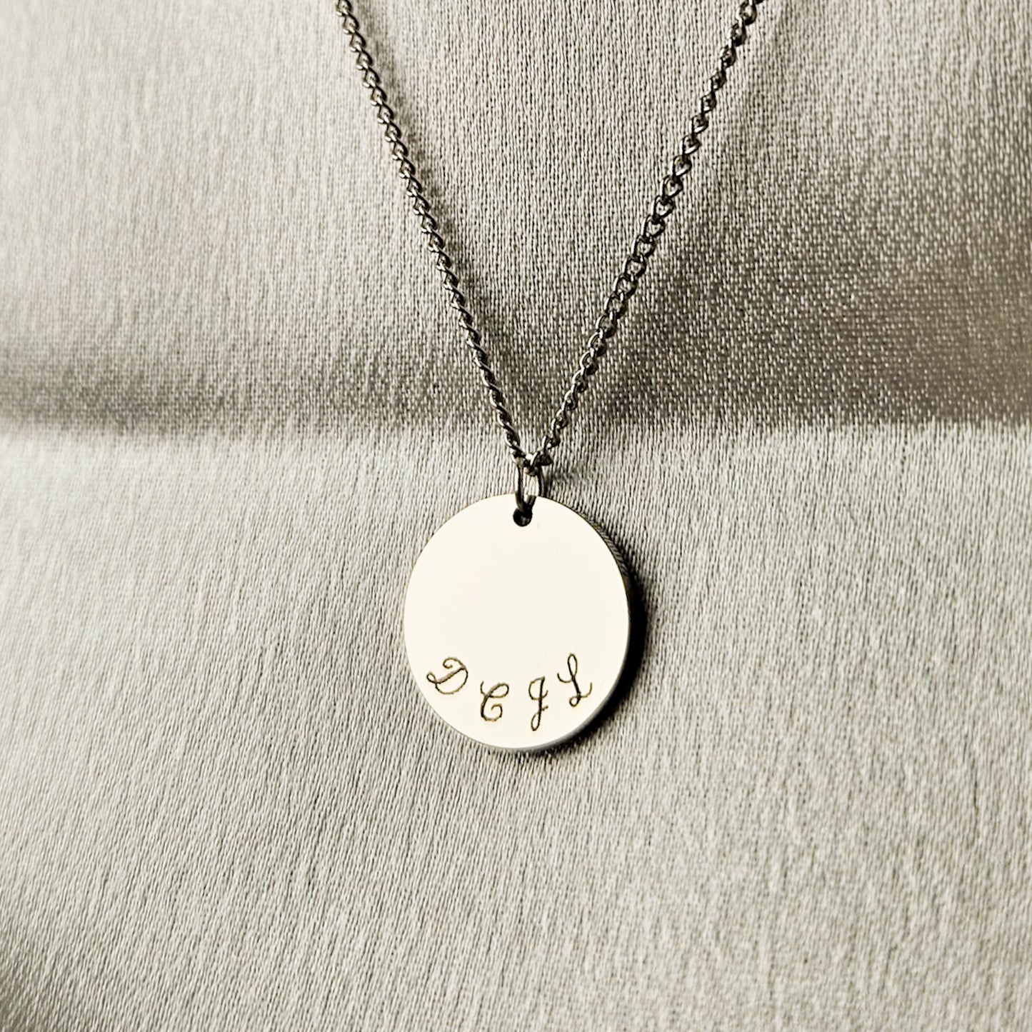 Trio Engraved Necklace