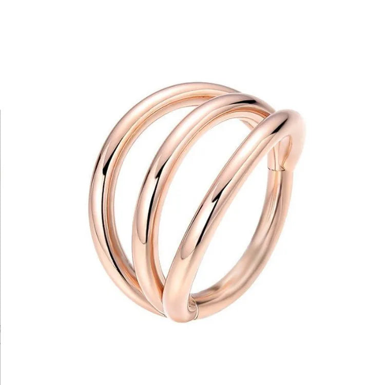 Triple | Stainless Steel Clicker Ring
