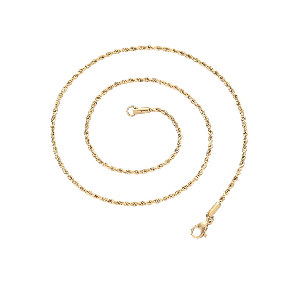 45cm Twisted Chain Necklace