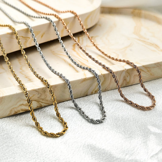 45cm Twisted Chain Necklace