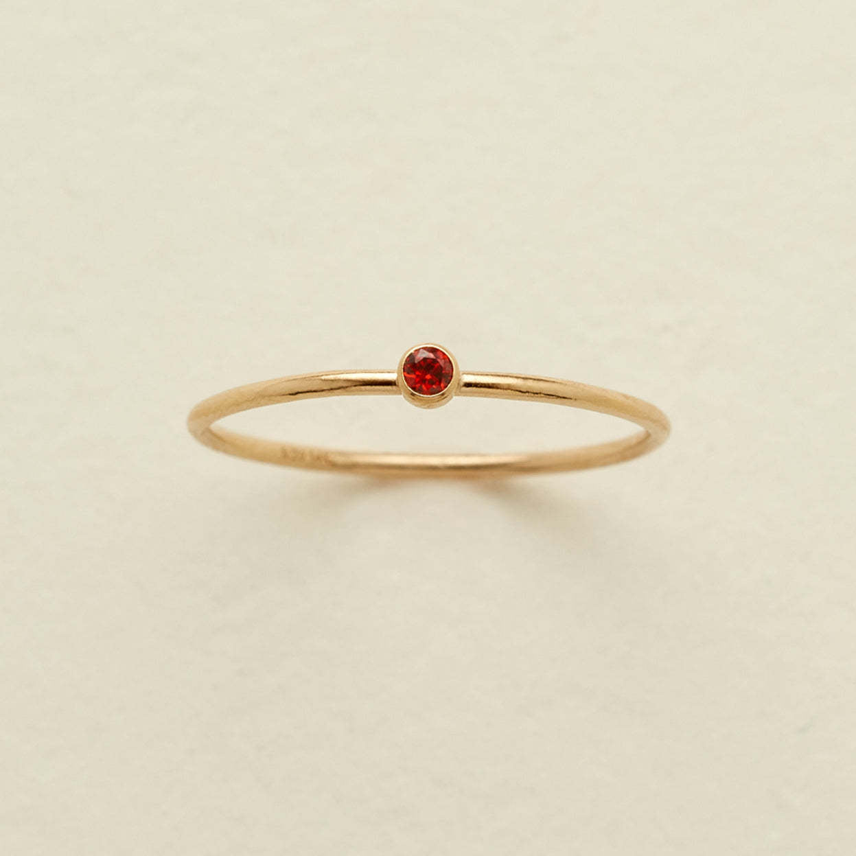 Birthstone Stack Ring in Gold