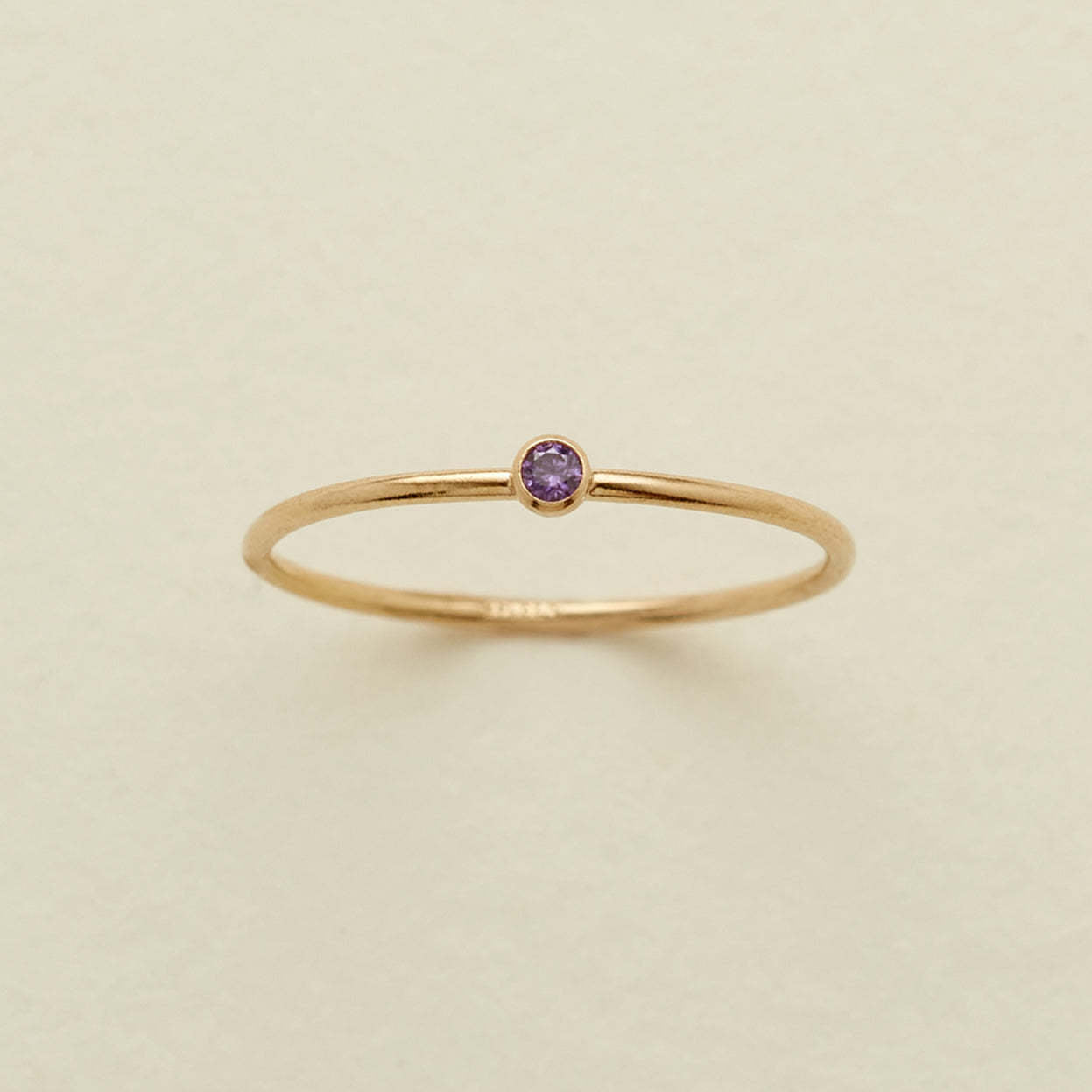 Birthstone Stack Ring in Gold
