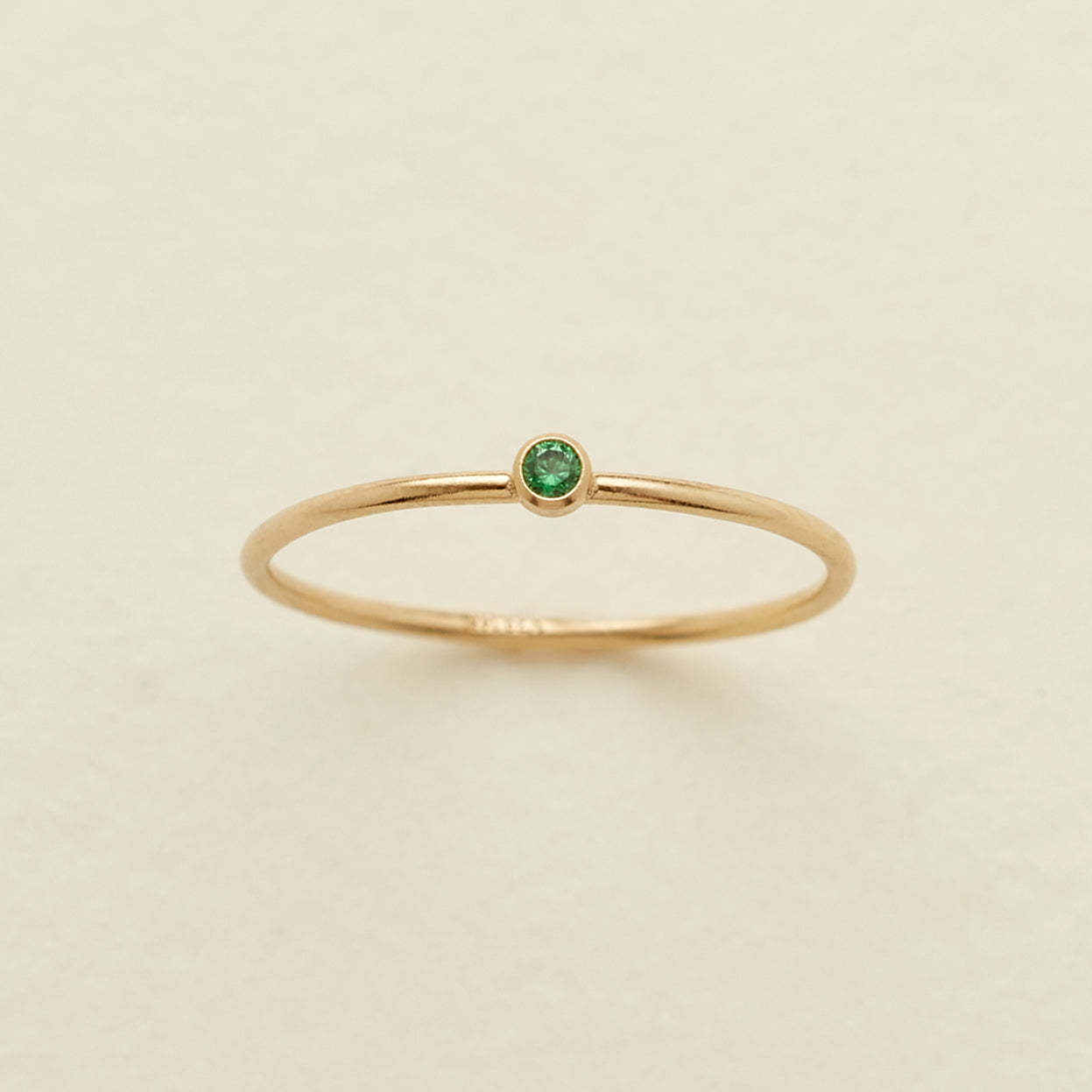 Birthstone Stack Ring in Gold