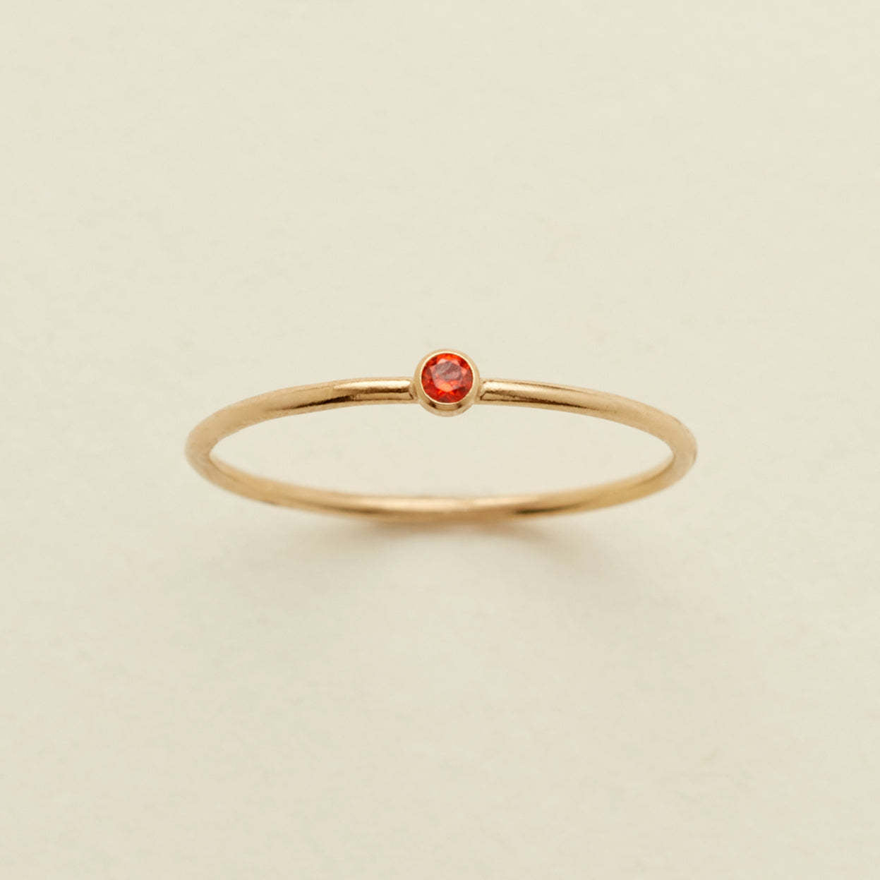 Birthstone Stack Ring in Gold
