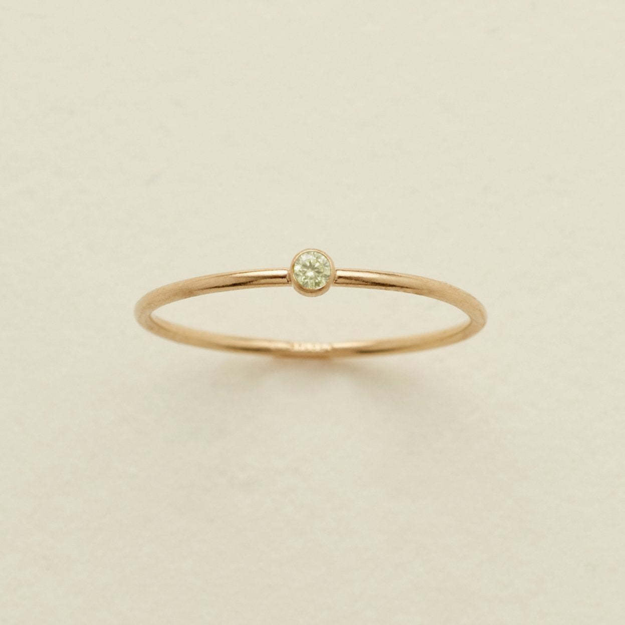 Birthstone Stack Ring in Gold