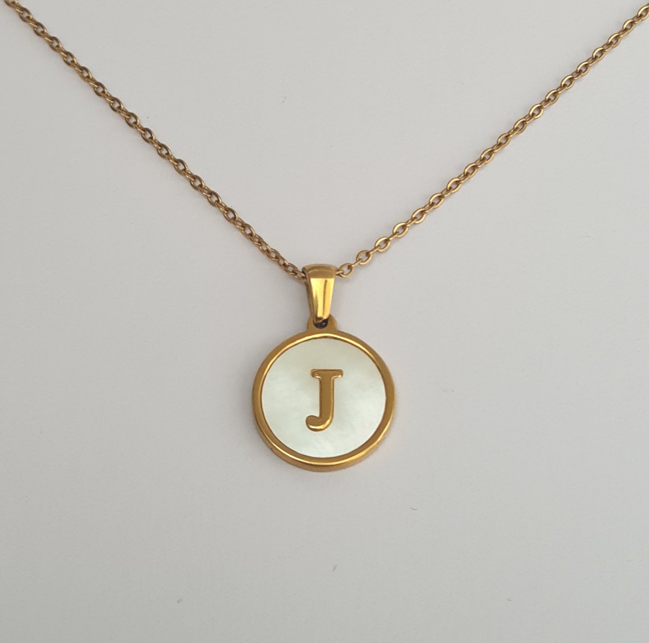 Initial Shell Necklace