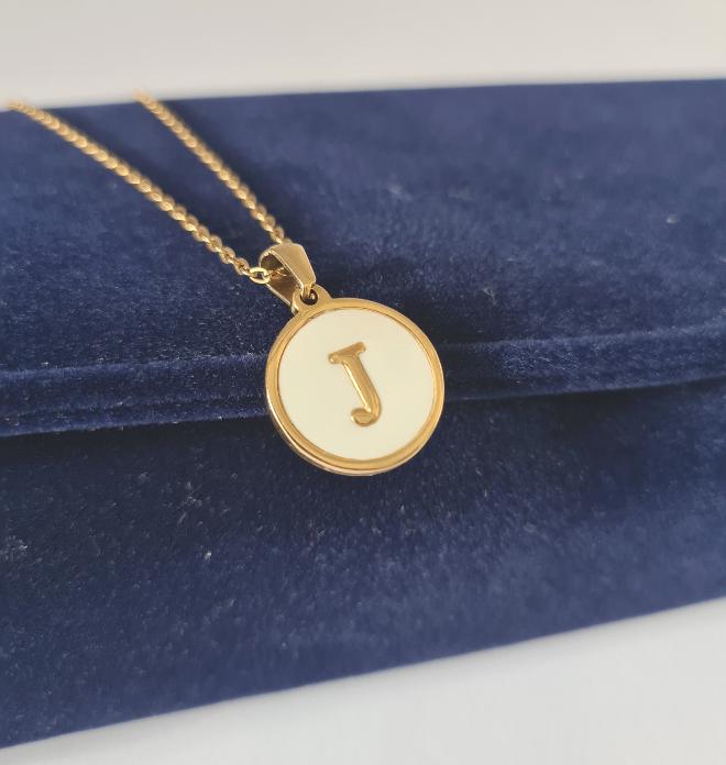 Initial Shell Necklace